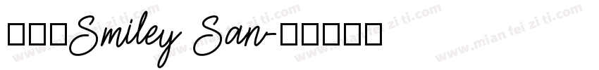 得意黑Smiley San字体转换